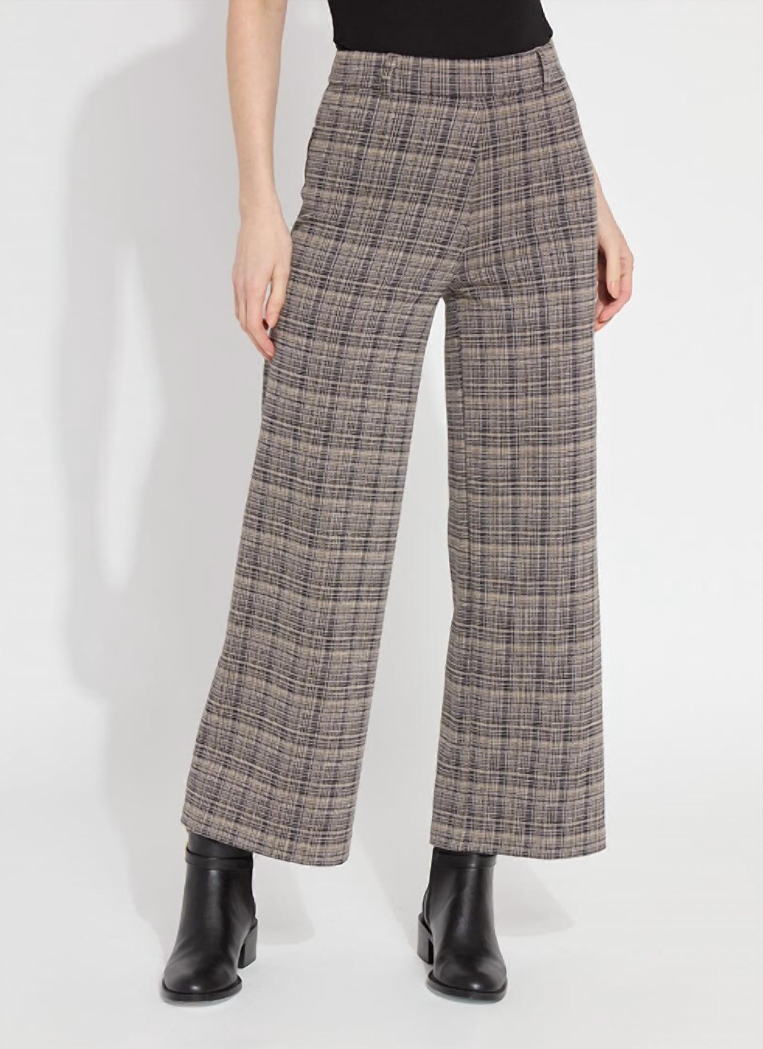 

Широкие брюки Erin из жаккардового понте в клетку Opposites Attract Lysse, Opposites Attract Plaid