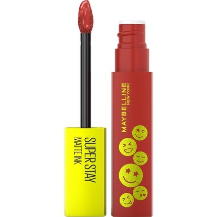 

Жидкая губная помада Maybelline New York с матовым финишем, 16 часов, стойкая, без размазывания, веганская формула, Super Stay Matte Ink, Moodmaker, 5 мл, 455 Harmonizer, Коричневый, Жидкая губная помада Maybelline New York с матовым финишем, 16 часов, ст