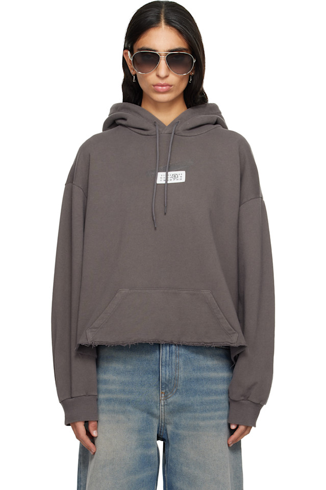 

Mm6 Maison Margiela Свободная толстовка бежевого цвета