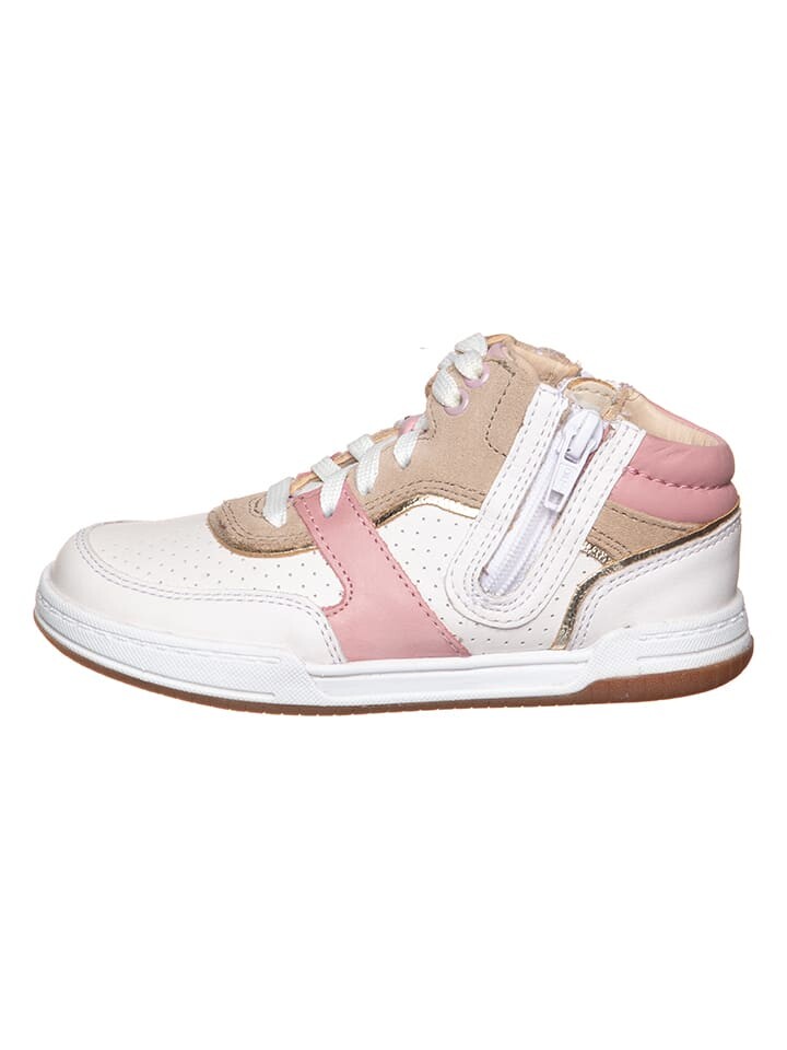 

Высокие кроссовки Clarks Leder-Sneakers Fawn Peak, цвет Weiß/Beige/Rosa