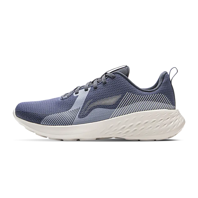 

LINING Кроссовки Qingyun Cushioning, износостойкие, низкие, повседневные, мужские, серые, индиго, дымчато-белые