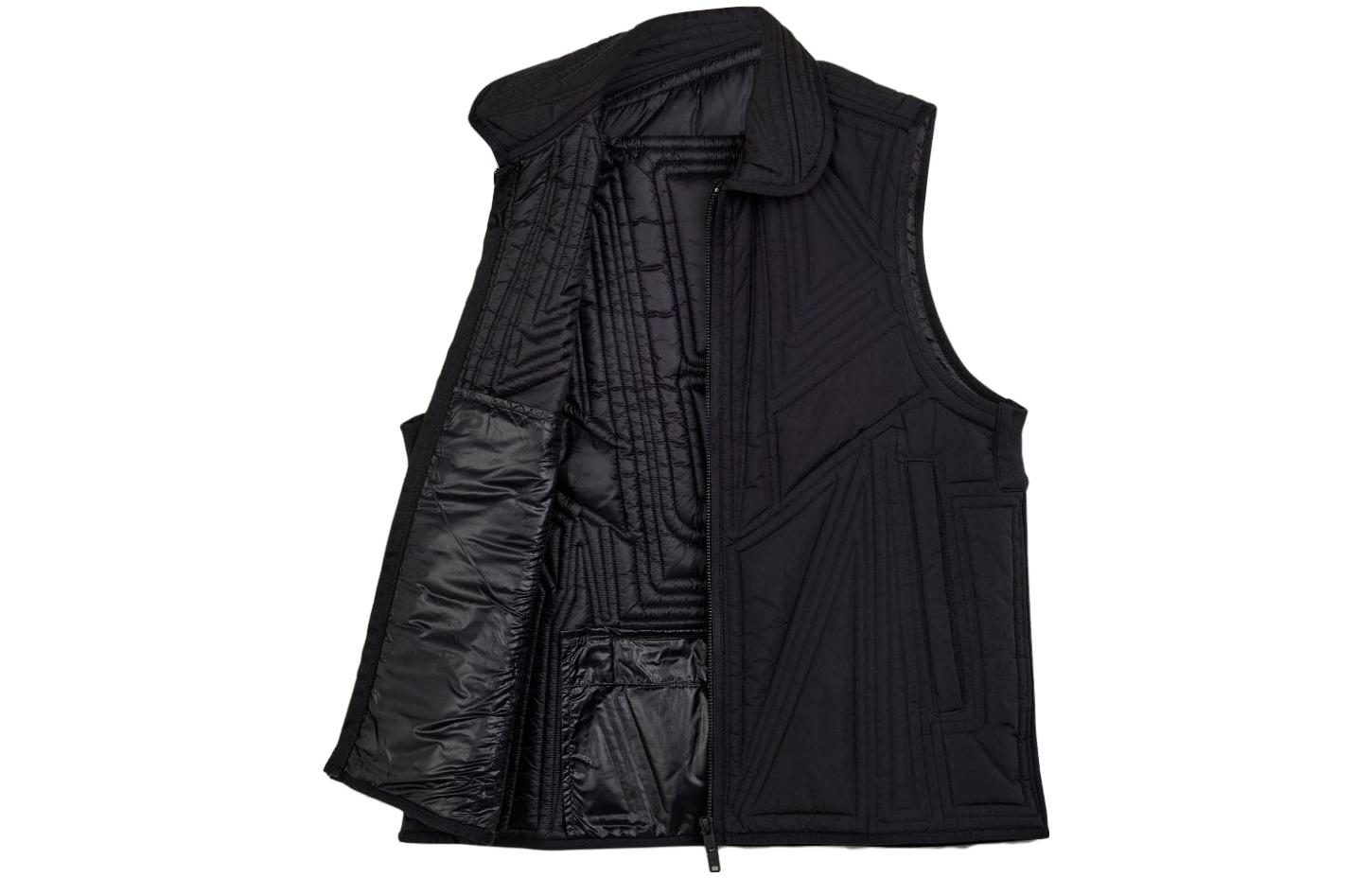 

Y-3 Геометрическая стеганая жилетка, Black