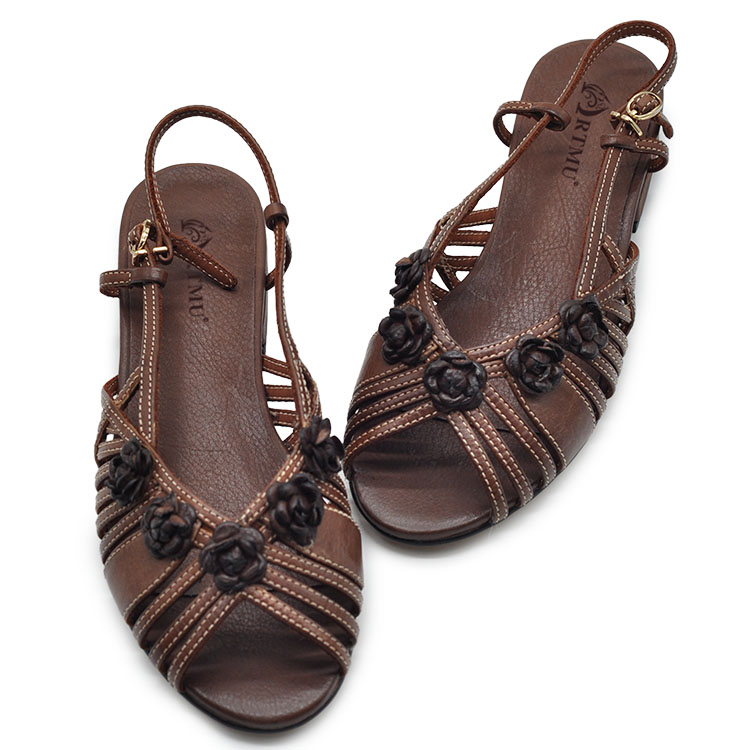 ARTMU Женские сандалии на одной застежке New Brown 265-1, цвет New Brown 265-1 — фото 4