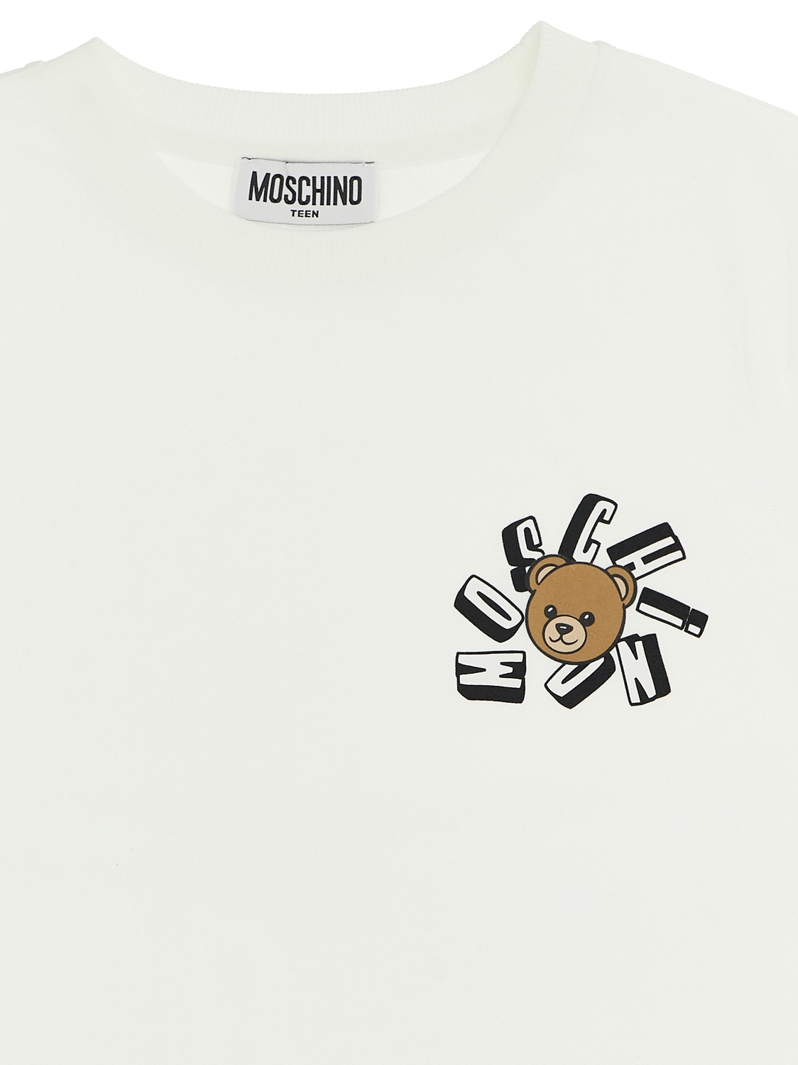 Футболка «Moschino Teddy Bear» MOSCHINO KID TEEN, белый — фото 3