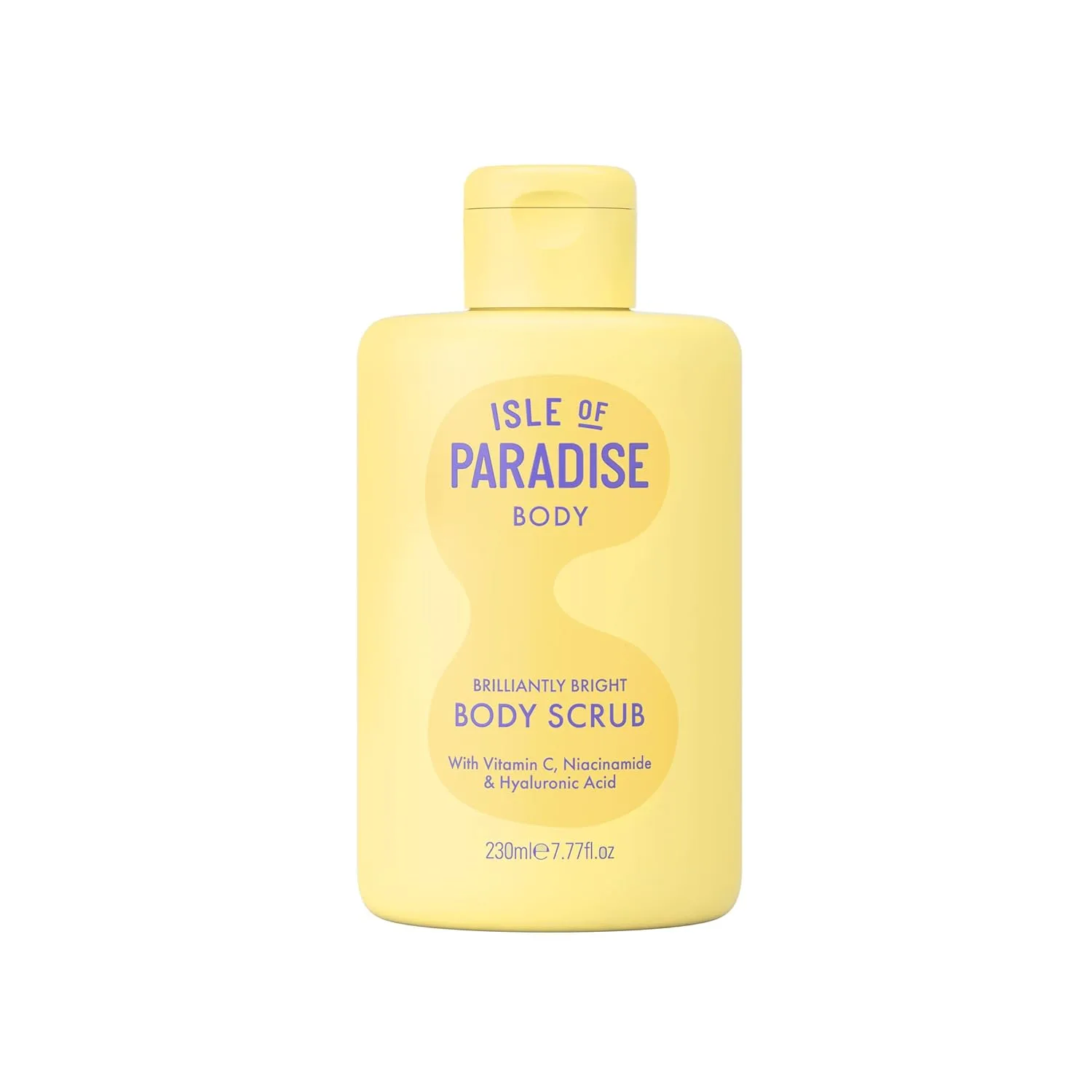 Isle of Paradise Brilliantly Bright Body Polish - скраб для тела, выравнивает и увлажняет кожу, с витамином C, ниацинамидом и гиалуроновой кислотой, 230 мл
