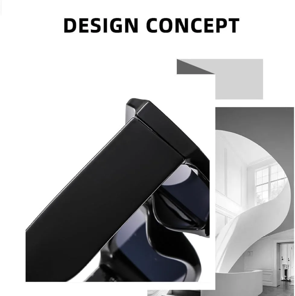 

Винтажные женские солнцезащитные очки UV400, модные очки с контрастными цветами, мужские трендовые солнцезащитные очки в стиле панк с градиентом TYUVIVO, Black Orange