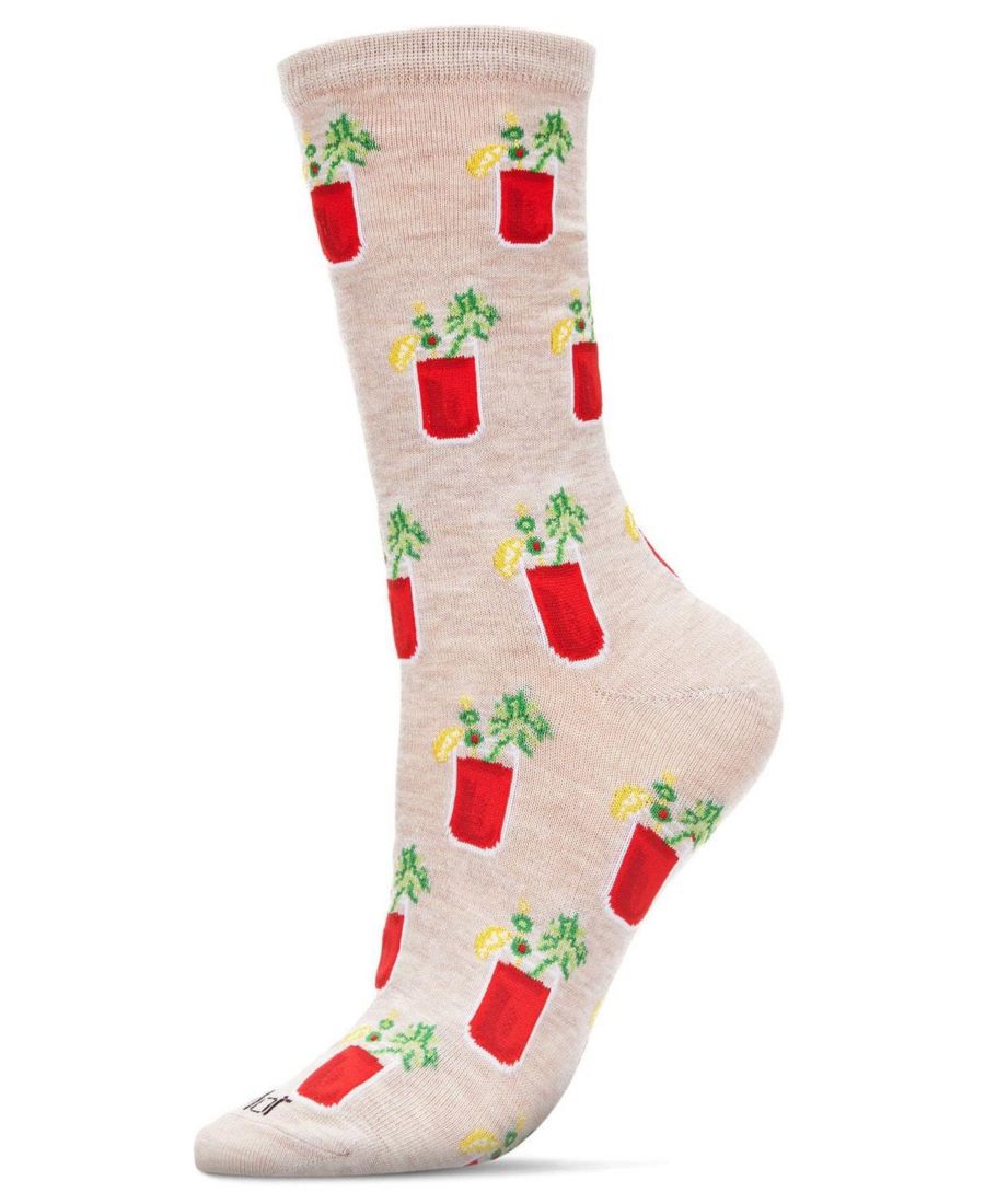 

Женские носки Bloody Mary Delight Crew Socks MeMoi, Oatmeal heather