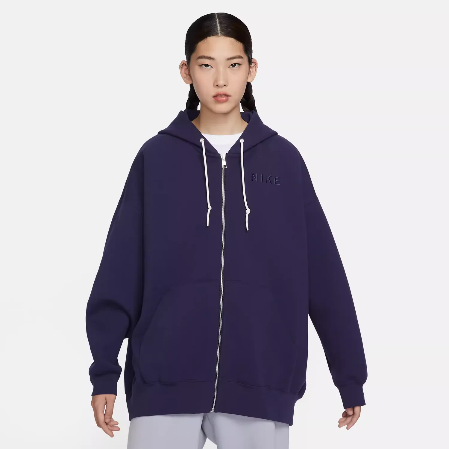 Nike Куртка Sportswear Collection женская цвет чернильный фиолетовый — фото 4