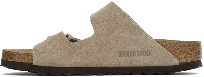 Узкие сандалии Arizona Soft Footbed Birkenstock, Taupe — фото 3