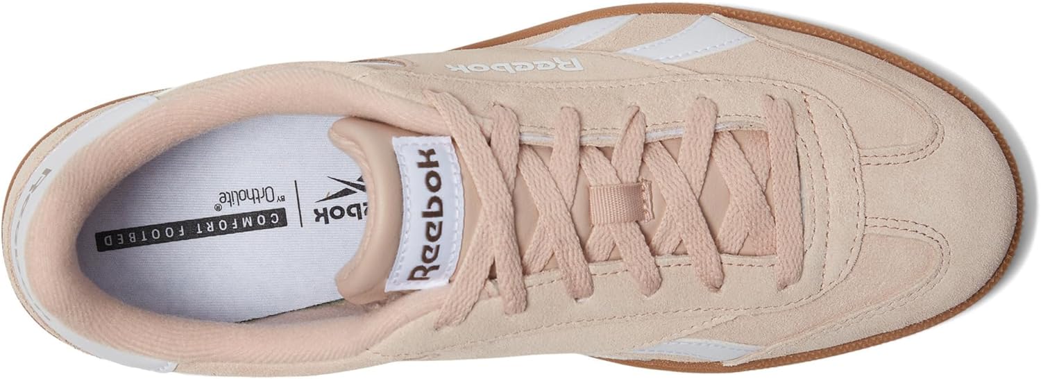 Кроссовки Reebok Unisex Smash Edge, белый/розовый — фото 2