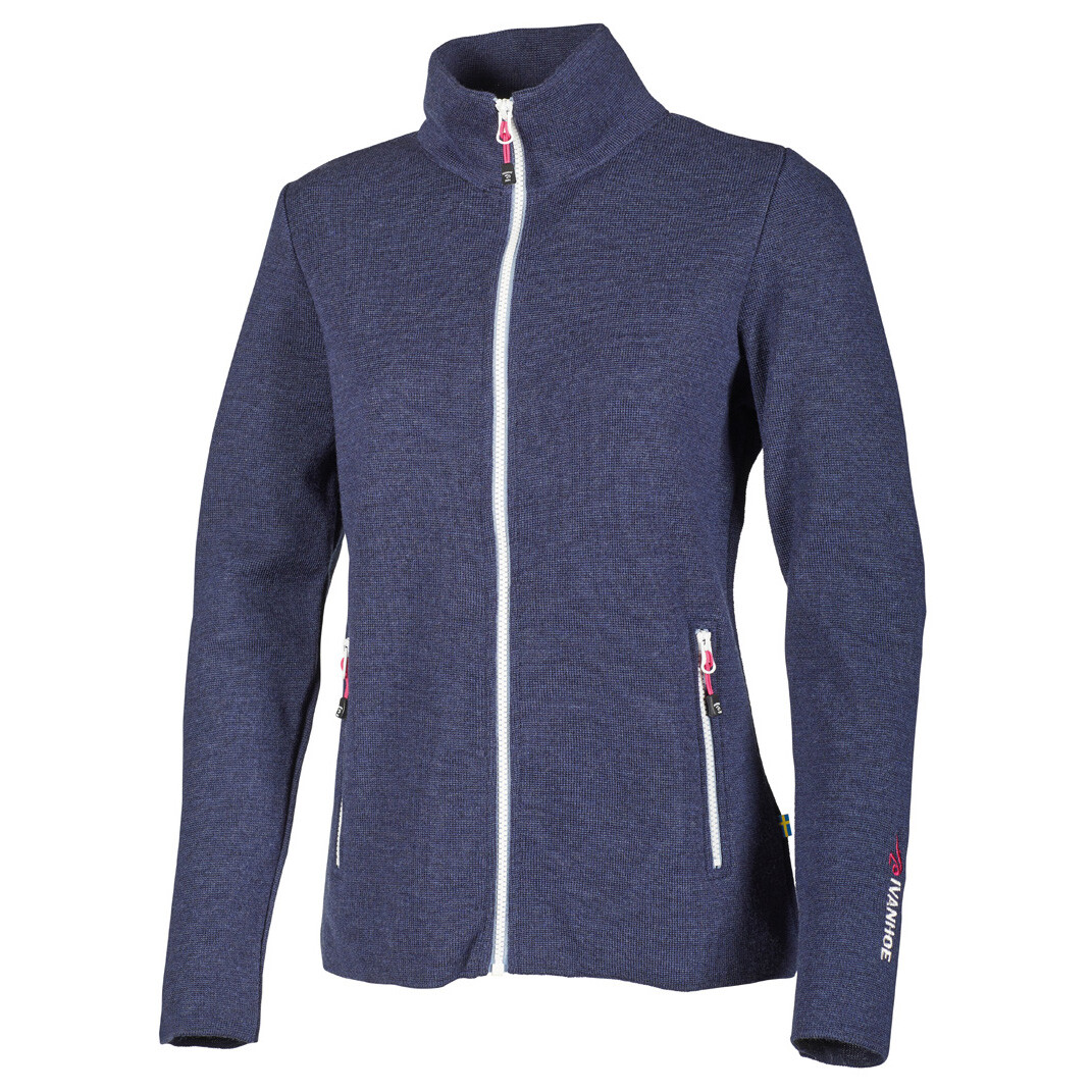 

Куртка из мериноса Ivanhoe Of Sweden Women's Hedda Full Zip, цвет Steelblue