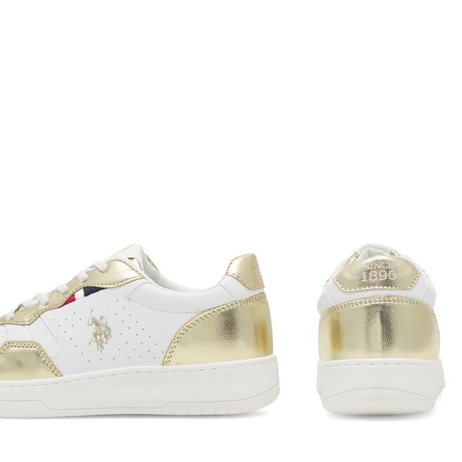 Кроссовки U.S. Polo Assn. DENNY004A Blanco, белое золото — фото 3