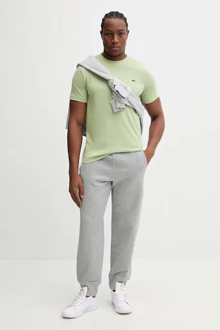 Футболка с круглым вырезом Lacoste, зеленый — фото 2