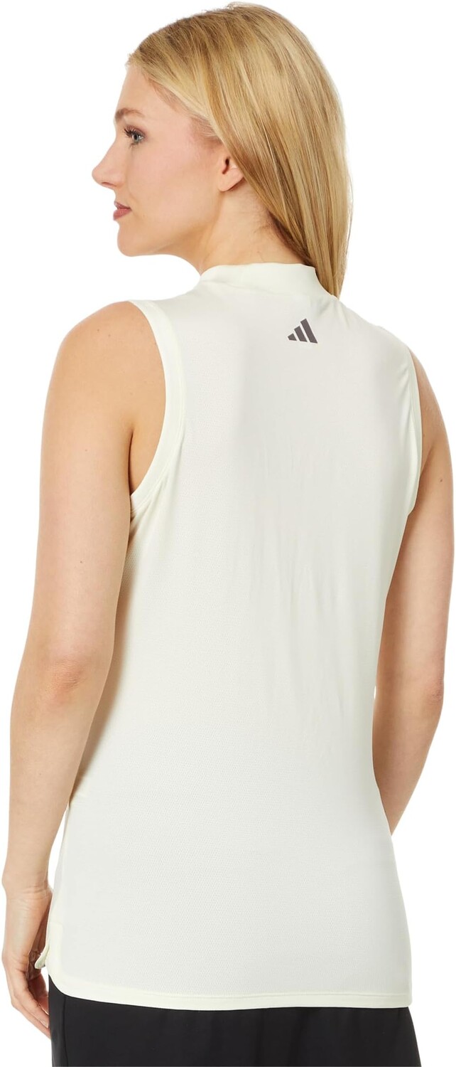 Поло adidas Golf Ultimate365 Mock Sleeveless Polo, цвет Ivory — фото 2
