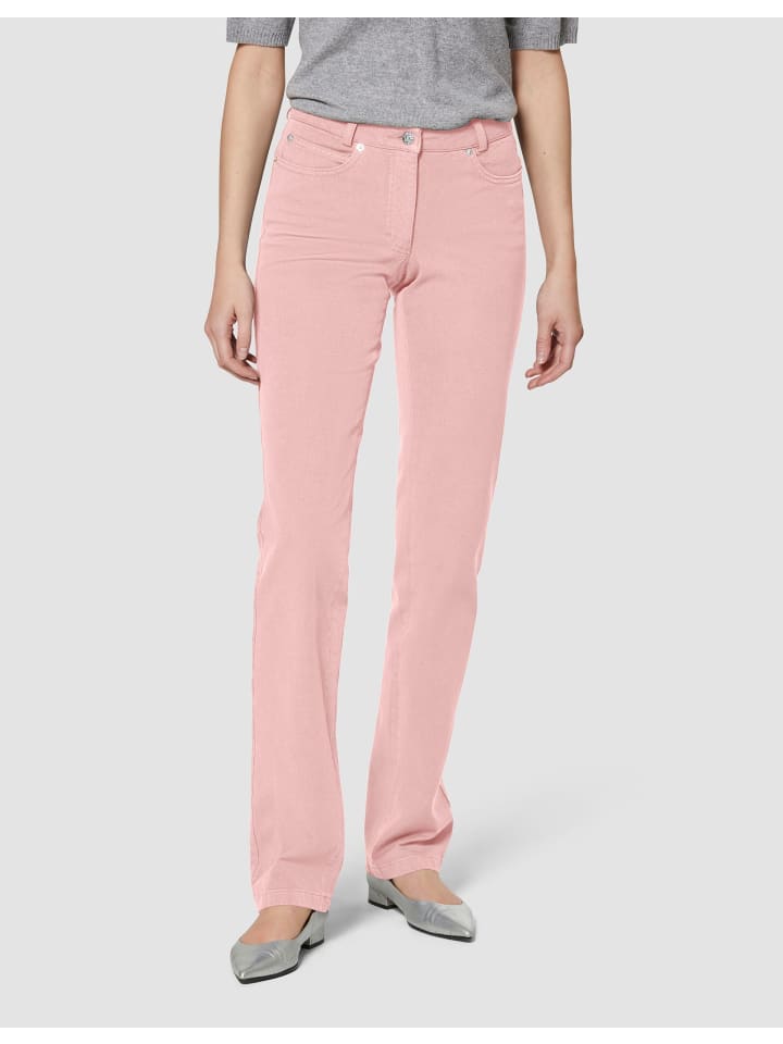 

MADELEINE Узкие джинсы с пятью карманами нежно-розового цвета