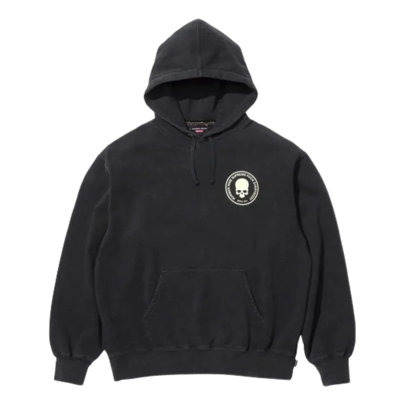 Толстовка с капюшоном Supreme FW25 x Number (N)ine, черная, SUP-FW25-266-BLK