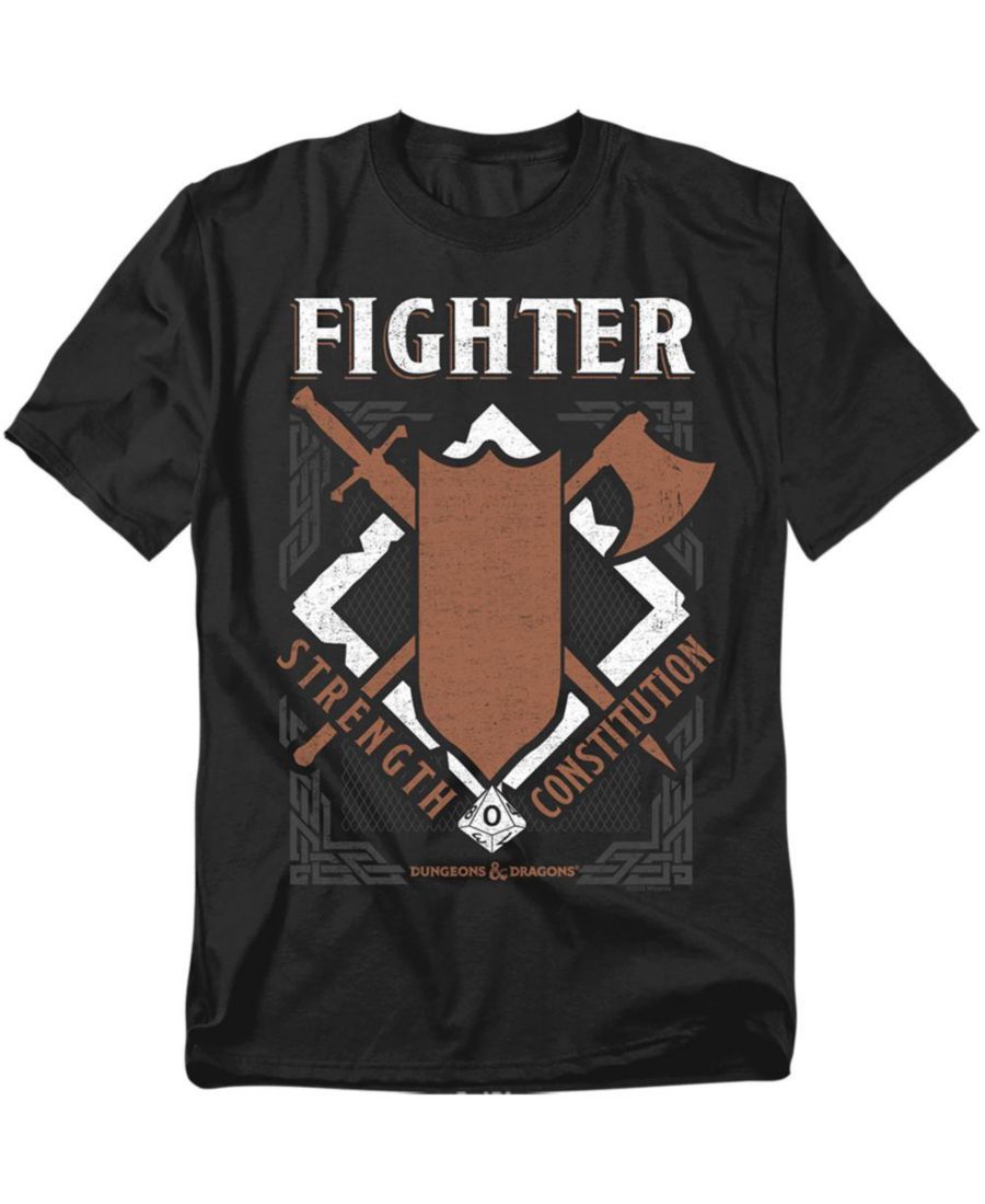 

Футболка больших размеров с изображением бойца из Dungeons Dragons: Сила и Конституция D&D, Black, Черный, Футболка больших размеров с изображением бойца из Dungeons Dragons: Сила и Конституция D&D, Black