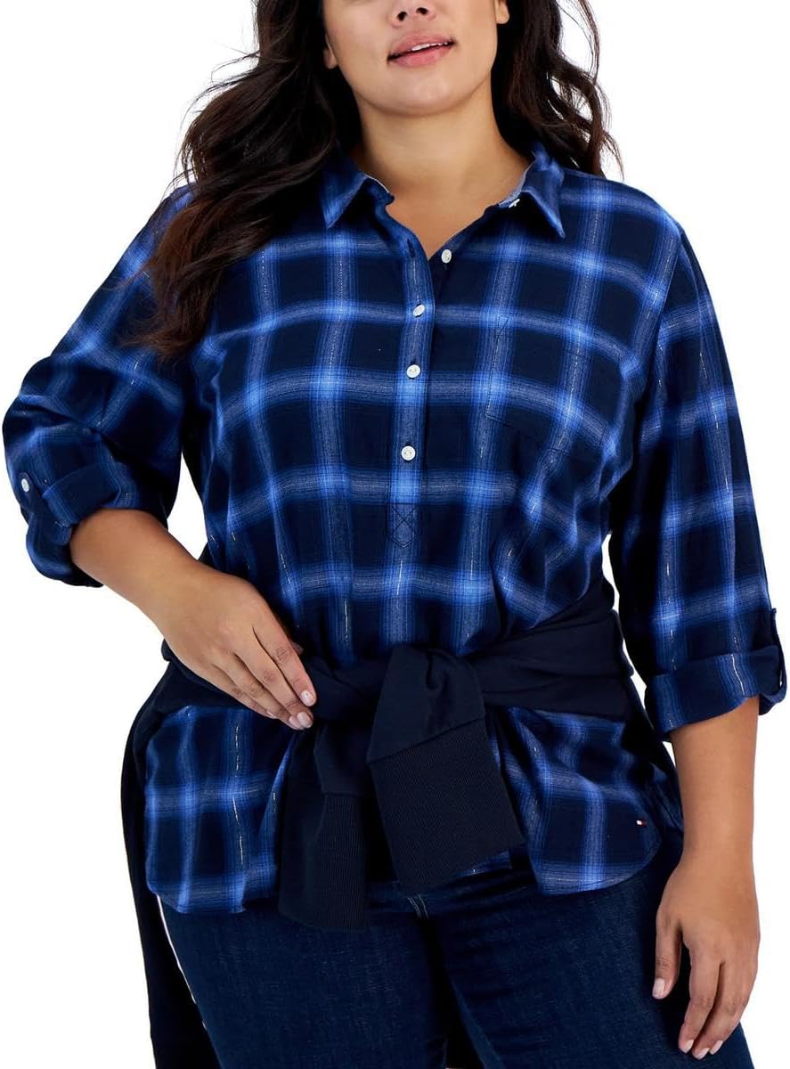 

Tommy Hilfiger Women's Popover, Tru Blu Mlti