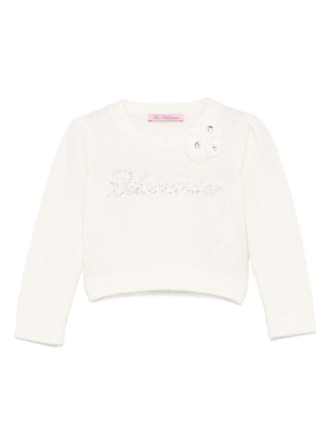 

Miss Blumarine свитер с логотипом, серый