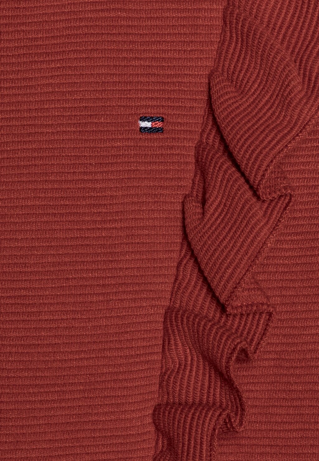 

Трикотажное платье RUFFLE FIT FLARE DRESS Tommy Hilfiger, красный