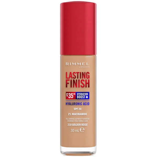 

Тональный крем lasting finish 35 часов Rimmel, 30 мл., цвет 210 golden beige