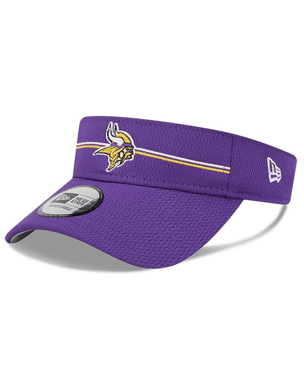 

Мужская фиолетовая футболка Minnesota Vikings 2023, тренировочный лагерь НФЛ, регулируемый козырек New Era