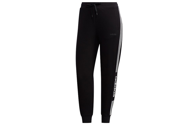 

Вязаные спортивные штаны женские черные Adidas Neo