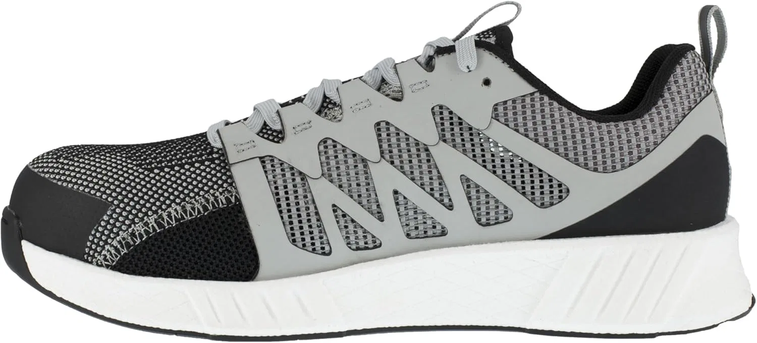 Защитные кроссовки Reebok S1P SRC с нейлоновой сеткой и черным и серым носком — фото 4