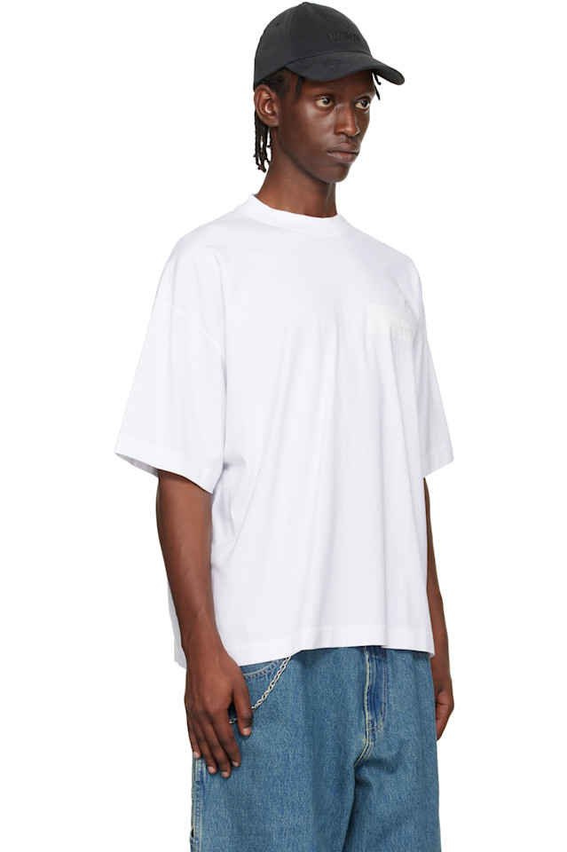 Футболка с наклеенным логотипом Vetements, белый — фото 2