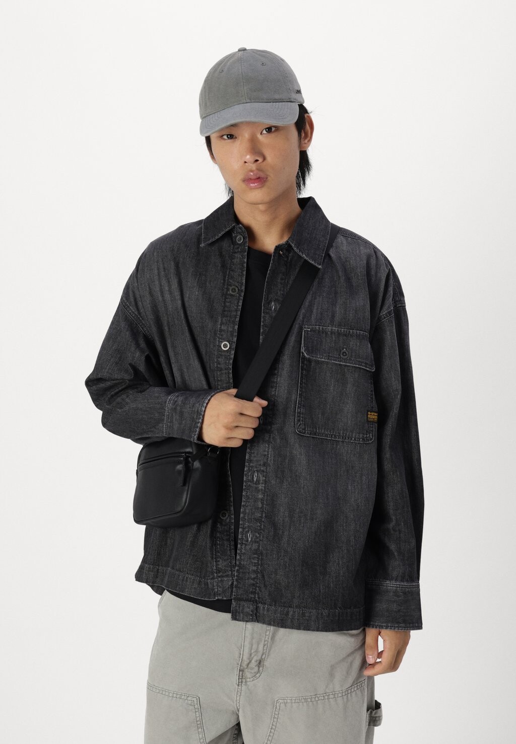 

Рубашка BOXY FIT SHIRT G-STAR, черный деним