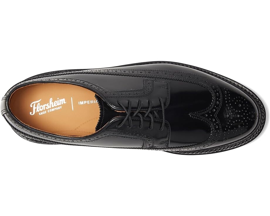 Оксфорды Florsheim Kenmoor Wingtip, цвет Heritage Calf Black — фото 2