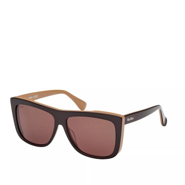 

Солнцезащитные очки lee1 dark brown/other Max Mara, черный