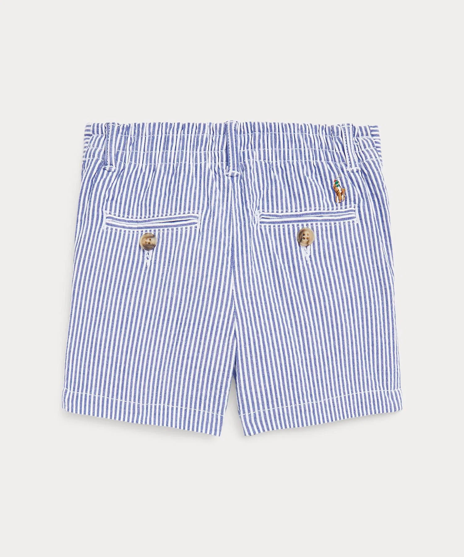 Детские хлопковые шорты-чинос POLO RALPH LAUREN CHILDRENSWEAR тёмно-синие — фото 2