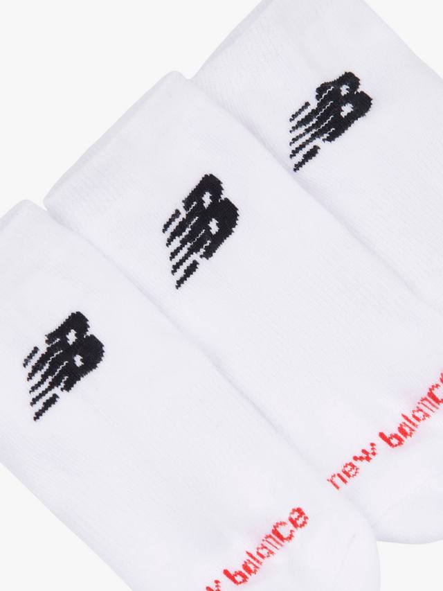 Детские повседневные тренировочные носки New Balance, Pack of 6, Bright White — фото 2