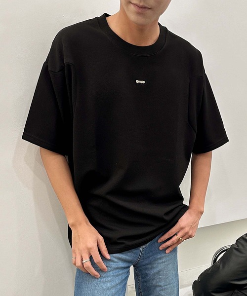 

Мужская футболка с круглым вырезом, базовый цвет Aimoha, черный