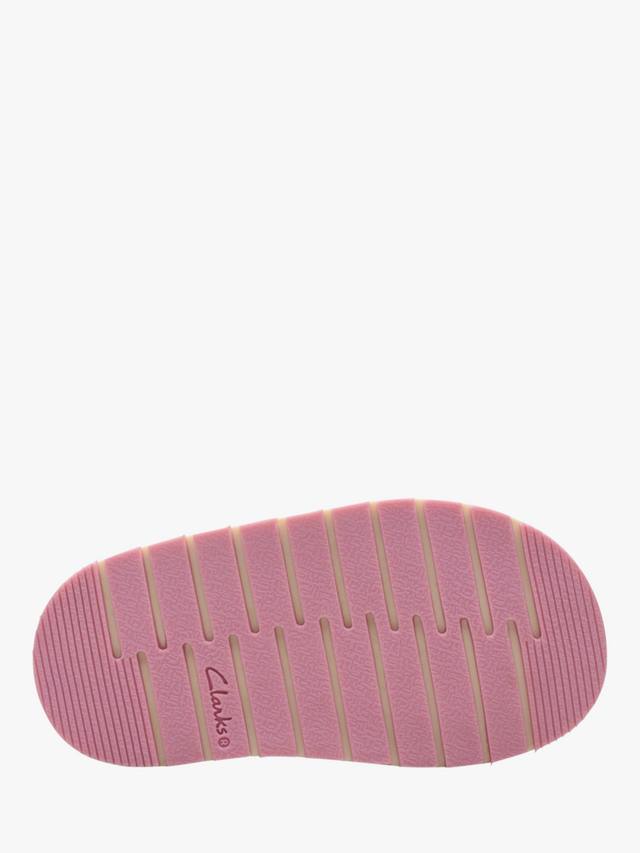 Детские кроссовки Clarks Joyful Skip T-Bar, для малышей, Pink Patent — фото 3