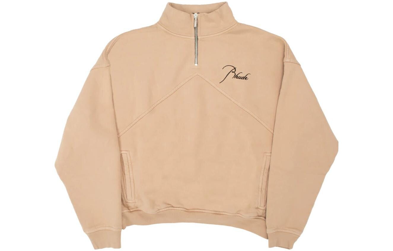 

Толстовка с высоким воротом и вышитым логотипом Rhude, желтый