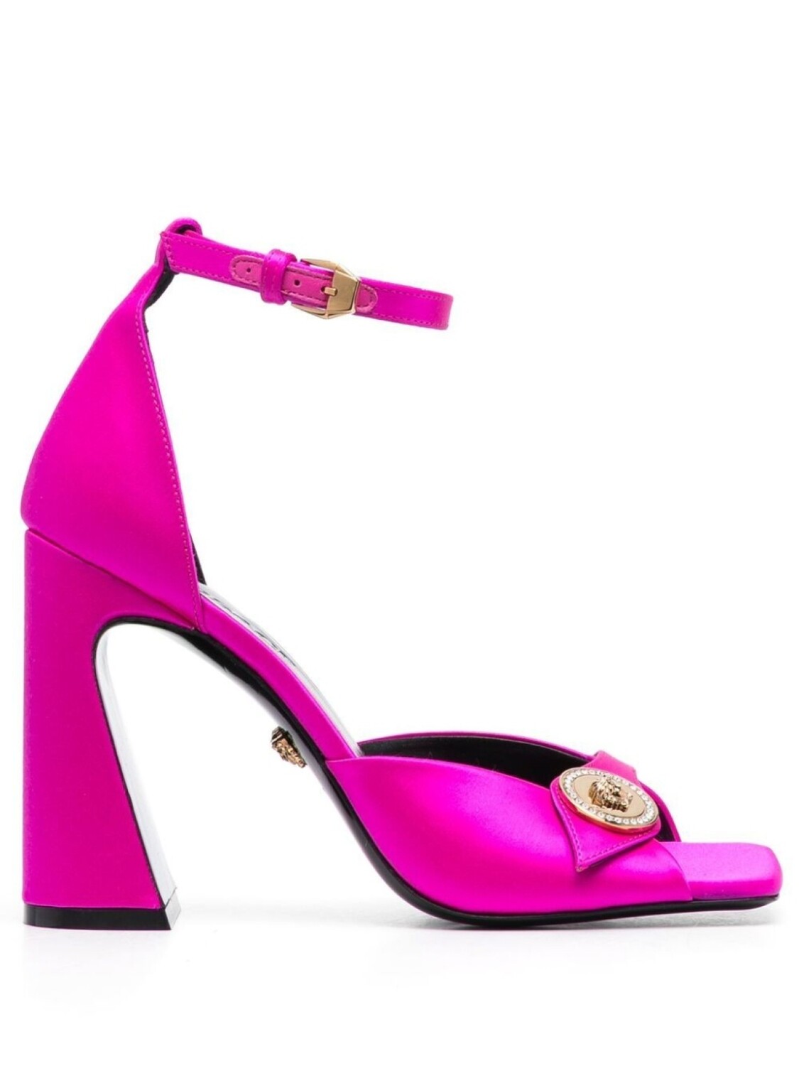 

Атласные босоножки Medusa 110 Versace, розовый