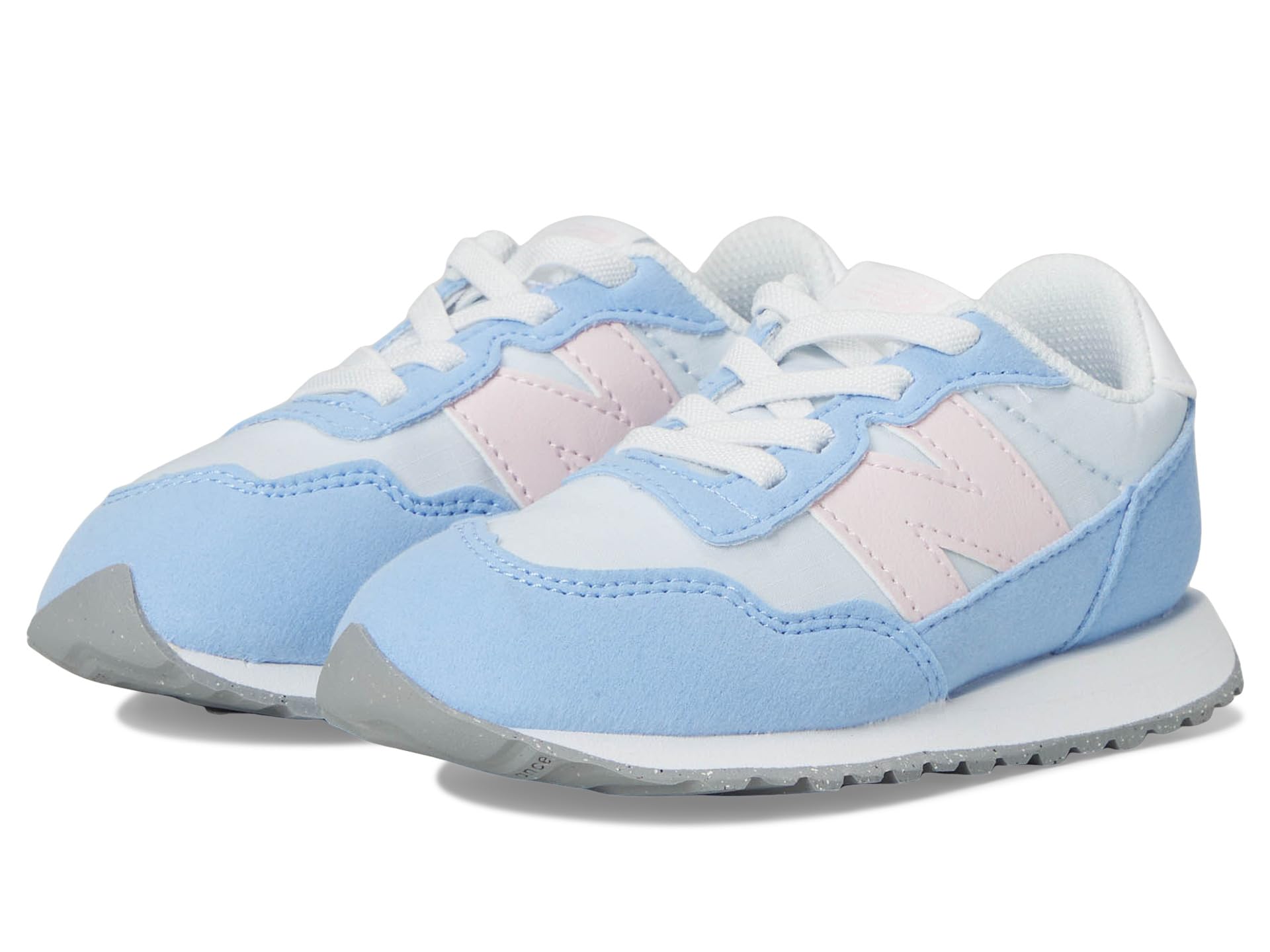 

Кроссовки New Balance Kids 237 Bungee Lace, цвет Ice Blue/Rose Sugar
