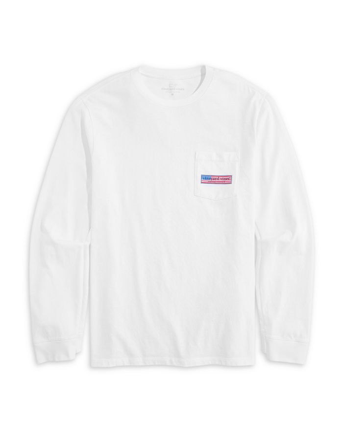 

Футболка с длинным рукавом и логотипом США Vineyard Vines, белый