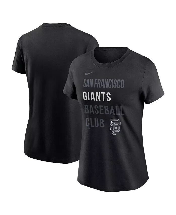 

Женская черная футболка бейсбольного клуба San Francisco Giants Nike