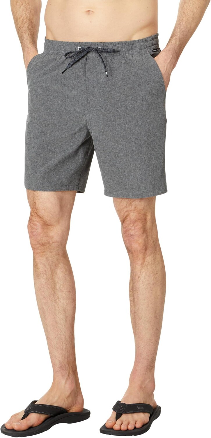 

Шорты Quiksilver 18" Taxer Heather Amphibian Shorts, черный