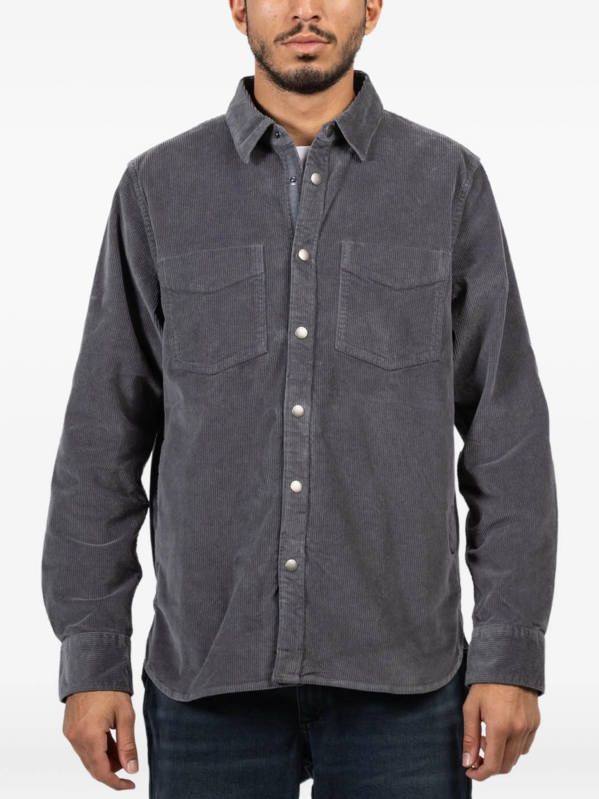 

Вельветовая рубашка CPO Rag & Bone, серый