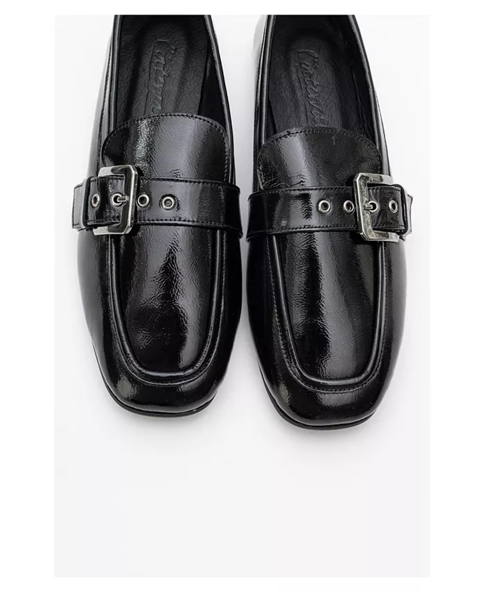 Женские лоферы Jade из кожи Forever & Always Shoes, черный — фото 2