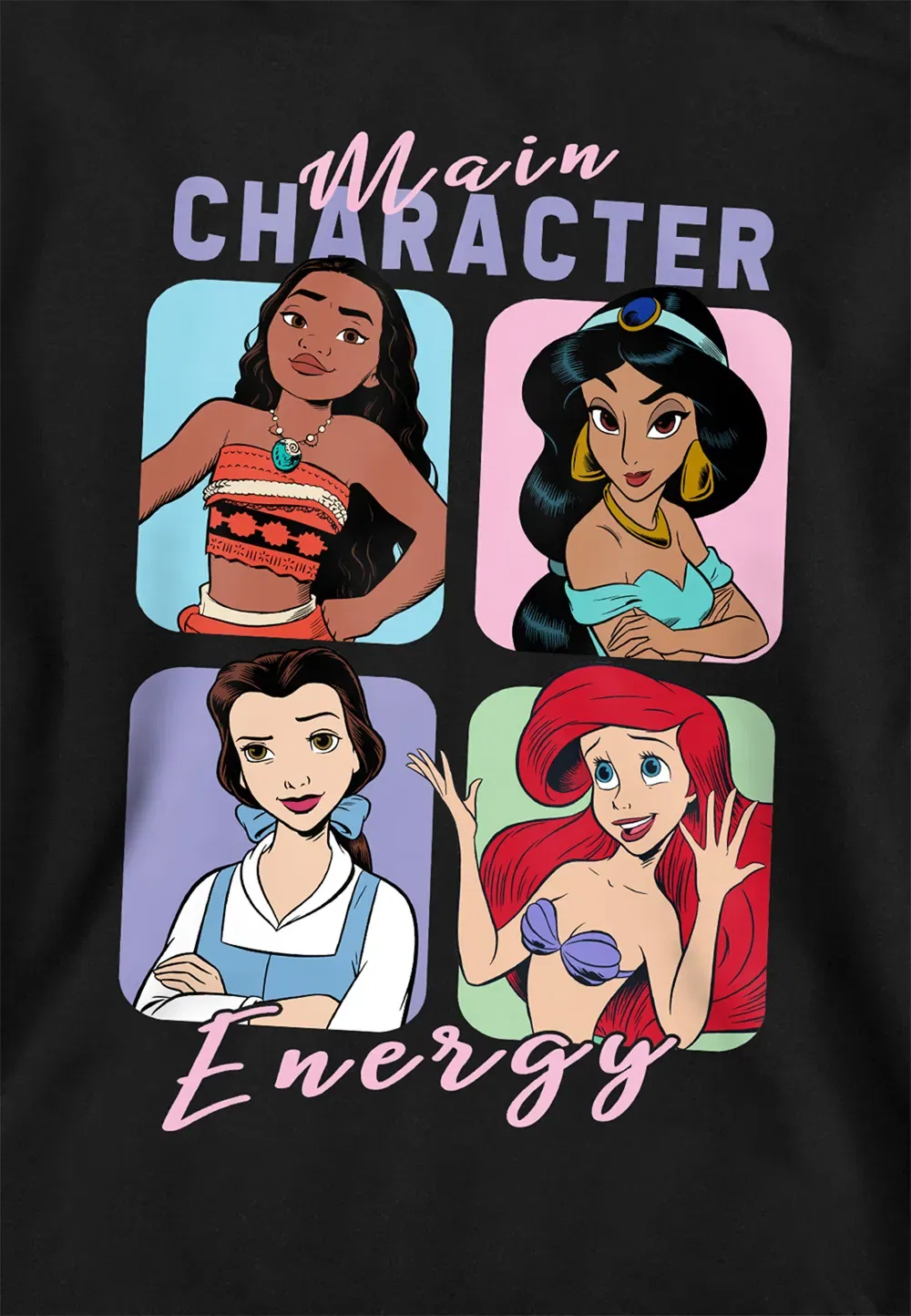 Детский худи Disney Main Character Energy, черный, черный — фото 2