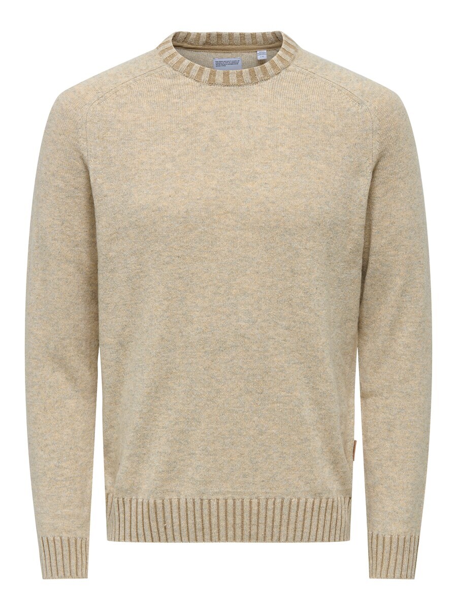 

Свитер Only & Sons Sweater, пятнистый бежевый