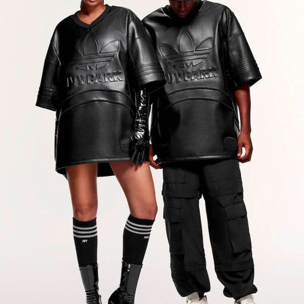 Футболка x ivy park с коротким рукавом модная футболка Adidas, черный — фото 3