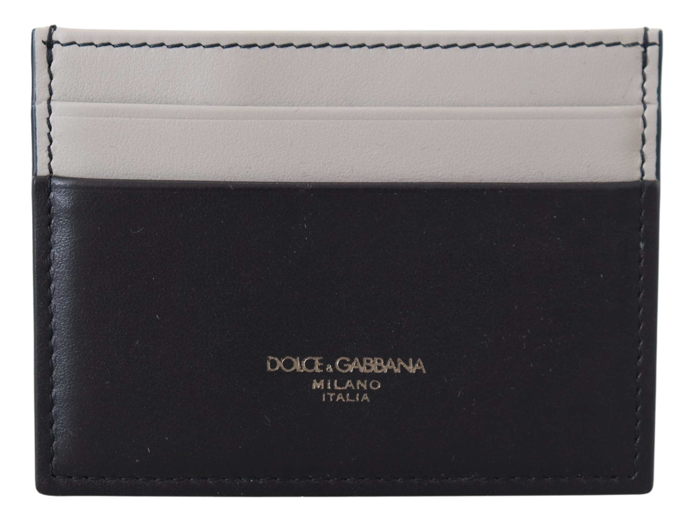 

Элегантный двухцветный кожаный держатель карт Dolce & Gabbana