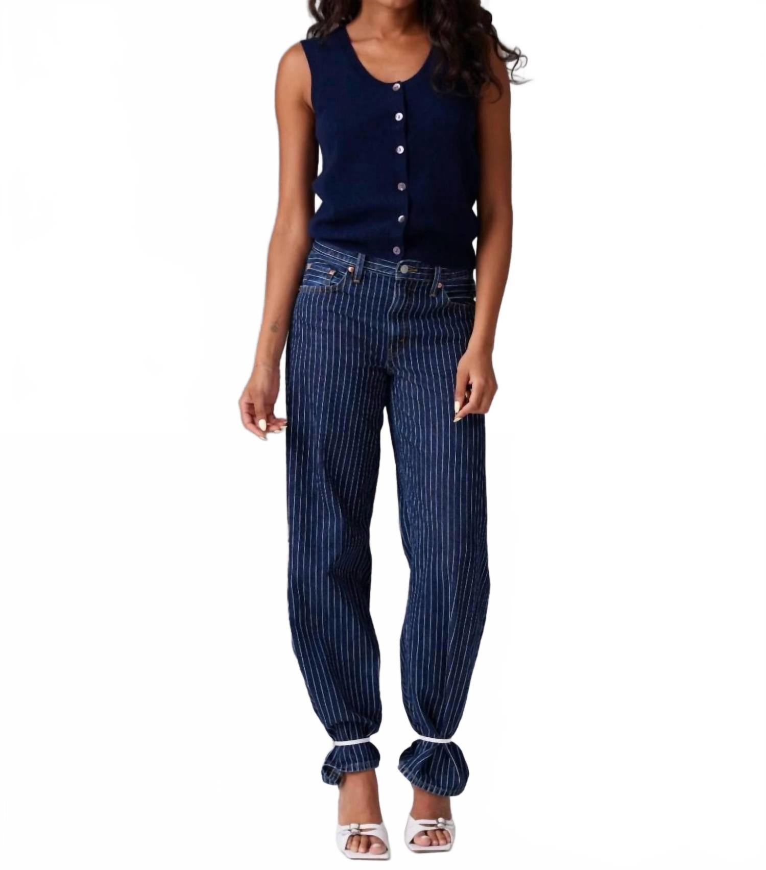 

Эластичный кардиган с пуговицами в темно-синем цвете Colorush