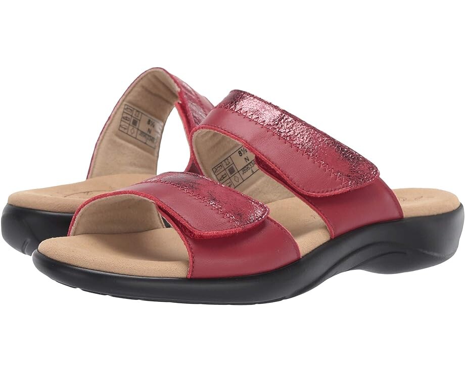 Сандалии SAS Nudu Adjustable Slide, цвет Ruby/Cabernet